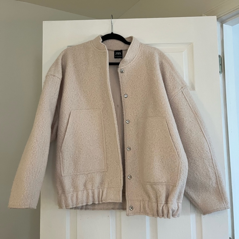 Boucle Bomber Jacket